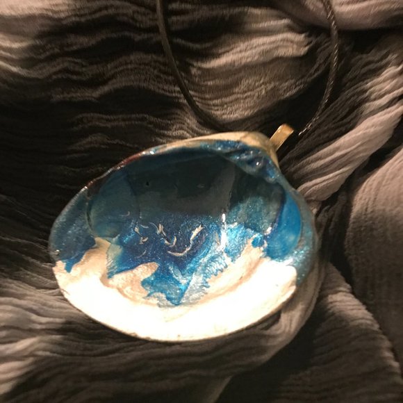 Seashell Boho rare Unique Vintage Rare One of a Kind Handmade Necklace - Picture 16 of 16